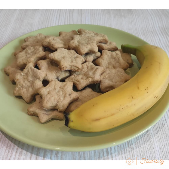 Банановое печенье без сахара и яиц для детей